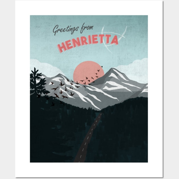 Henrietta Vintage Greeting Card (The Raven Cycle) Wall Art by hbaileydesign